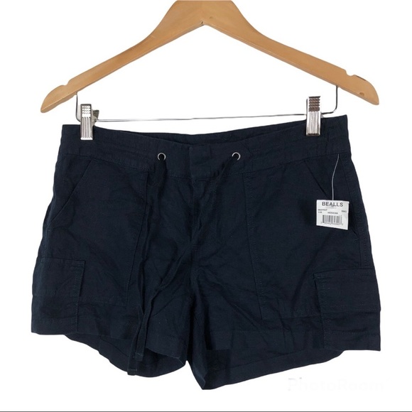 Banana Republic Tie Waist Size 2 Navy Blue Shorts - Picture 6 of 6